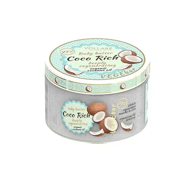 Vollare Cosmetics VEGEbar, Coco Rich Body Butter (Regenerujące masło do ciała)