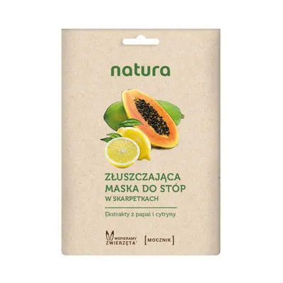 Natura Eko Złuszczająca maska do stóp w skarpetkach