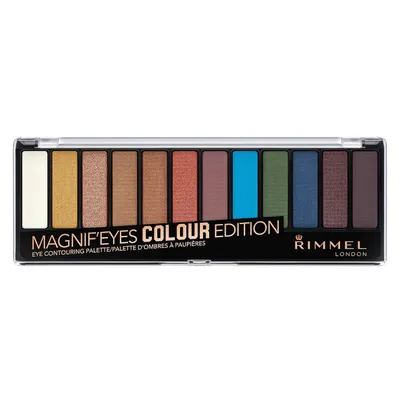 Rimmel Magnif'Eyes Colour Edition, Eye Contouring Palette (Paleta 12 cieni do powiek)