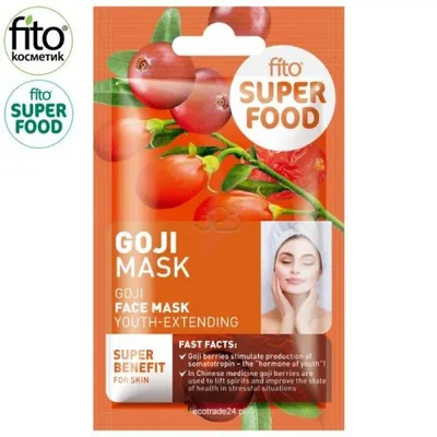 Fitokosmetik Fito Superfood, Odmładzająca maska do twarzy `Goji`