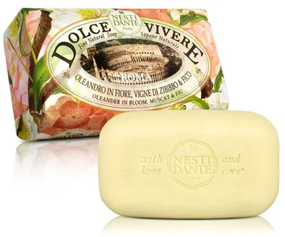 Nesti Dante Dolce Vivere  Roma Oleander in Blooom Muscat & Fig Soap (Mydło toaletowe o zapachu oleandru i figi)