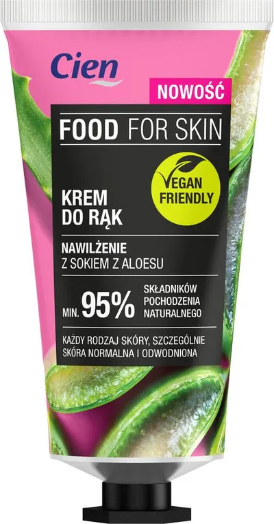 Cien Food For Skin, Krem do rąk  `Nawilżenie z sokiem z aloesu`