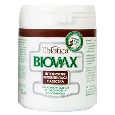 L'biotica Biovax Intensywnie regenerujaca maseczka do włosów słabych ze skłonnością do wypadania