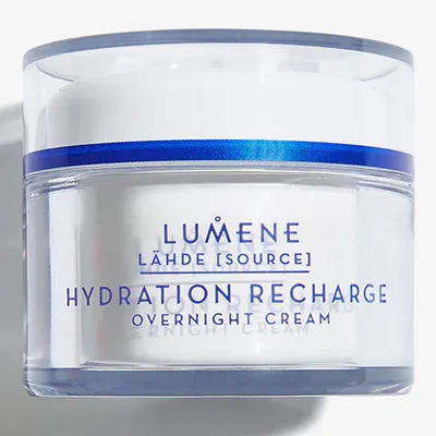 Lumene Lähde [Source], Hydration Recharge Overnight Cream (Nawilżający krem na noc)