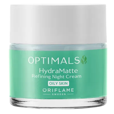 Oriflame Optimals, Hydra Matte, Refining Night Cream Oily Skin (Krem na noc do cery tłustej)