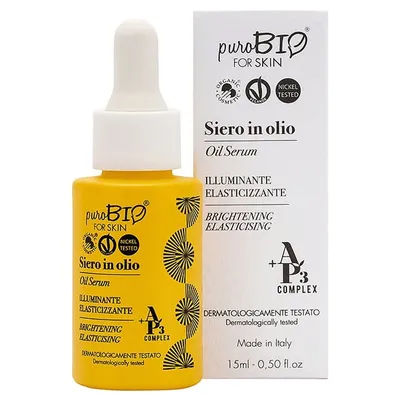 puroBIO cosmetics forSKIN AP3 Complex, Siero in Olio Illuminate Elasticizzante (Serum rozjaśniajace)