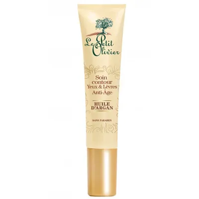 Le Petit Olivier Soin Contour Yeux & Levres Anti-Age Huile d'Argan (Przeciwzmarszczkowa intensywna pielęgnacja okolic oczu i ust)