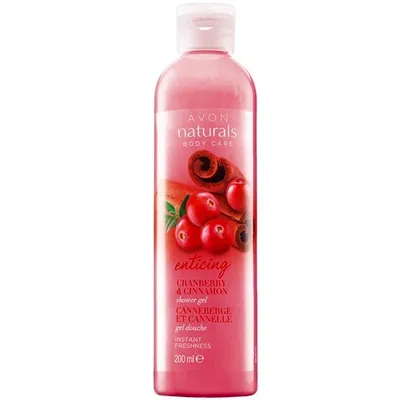 Avon Naturals, Cranberry & Cinnamon, Shower Gel (Żel pod prysznic 'Żurawina i Cynamon')