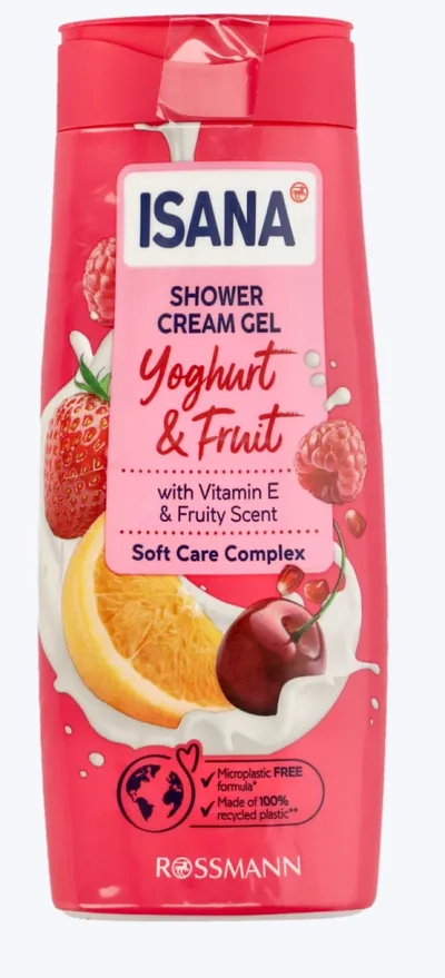 Isana Yoghurt & Fruit Shower Cream Gel (Kremowy żel pod prysznic (nowa wersja))