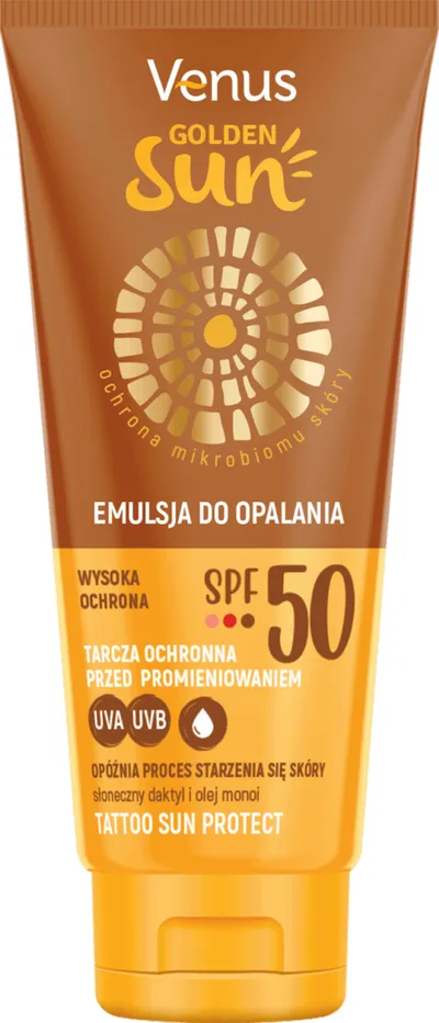 Venus Golden Sun, Emulsja do opalania SPF 50