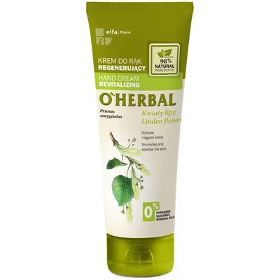 O'Herbal Regenerujący krem do rąk z ekstraktem z kwiatów lipy