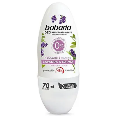 Babaria Natural Cosmetics Deo Anti-perspirant Lavender & Sage (Dezodorant roll-on `Lawenda & szałwia`)