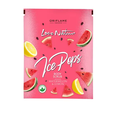 Oriflame Love Nature, Ice Pops, Body Scrub Watermelon & Lemon (Scrub do ciała z arbuzem i cytryną)