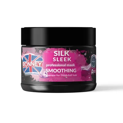 Ronney Professional, Smoothing Silk Sleek Mask (Maska wygładzająca do włosów cienkich i matowych)