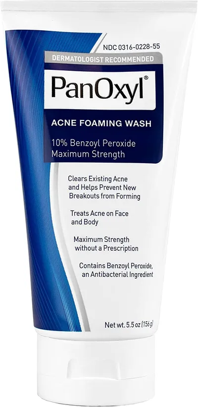 PanOxyl Acne Foaming Wash Benzoyl Peroxide 10% (Żel do mycia twarzy z nadtlenekiem benzoilu)