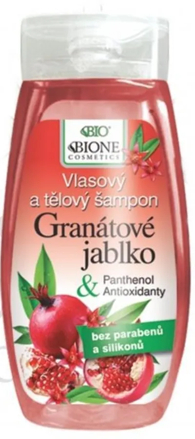 Bione Cosmetics Szampon/żel do mycia włosów i ciała z granatem i antyoksydantami