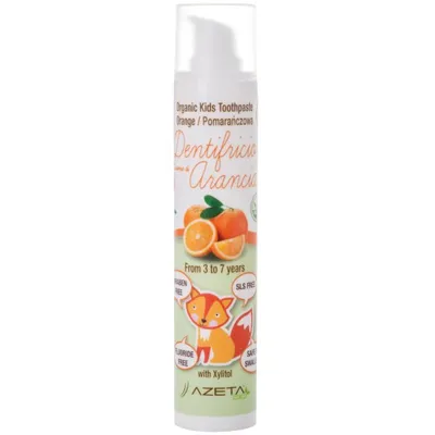 Azeta Bio Organic Kids Toothpaste Orange (Organiczna pasta do zębów dla dzieci 3-7 lat pomarańczowa)