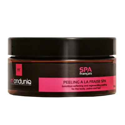 M'onduniq SPA Francais, Peeling A La Fraise (Truskawkowy peeling regenerujący do ciała, dłoni i stóp)