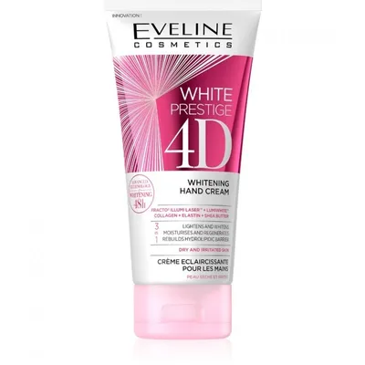 Eveline Cosmetics White Prestige 4D, Whitening Hand Cream (Wybielający krem do rąk)