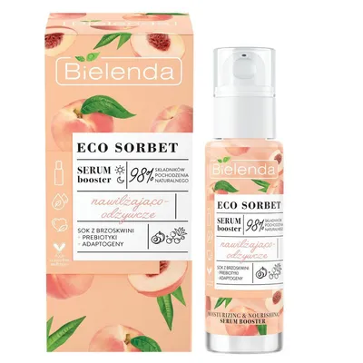 Bielenda Eco Sorbet, Serum Booster nawilżająco-odżywcze `Brzoskwinia`