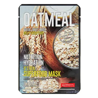 Dermal Korea It's Real Superfood Oatmeal Mask (Maseczka w płachcie z ekstraktem z ziaren owsa)