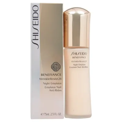 Shiseido Benefiance, WrinkleResist24 Night Emulsion (Emulsja nawilżająca na noc)
