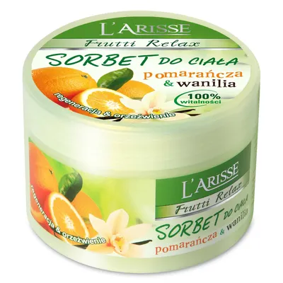 Laboratorium Kosmetyczne AVA L'Arisse, Frutti Relax, Sorbet do ciała `Pomarańcza i wanilia`