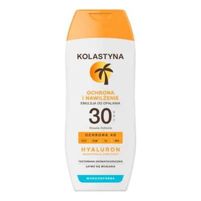 Kolastyna Hyaluron, Ochrona i nawilżenie, Emulsja do opalania SPF30