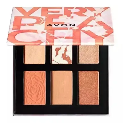 Avon Very Peachy Eyeshadow Palette (Paleta cieni do powiek 6w1)