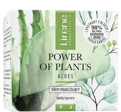 Lirene Dermoprogram Power of Plants, Krem nawilżający `Aloe`
