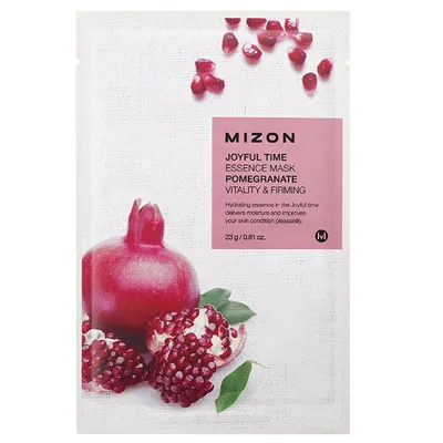 Mizon Joyful Time, Essence Mask Pomagranate (Maska w płacie z ekstraktem z granatu)