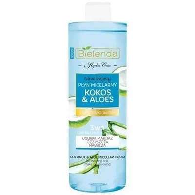 Bielenda Hydra Care, Kokos & Aloes, Nawilżający płyn micelarny 3 w 1