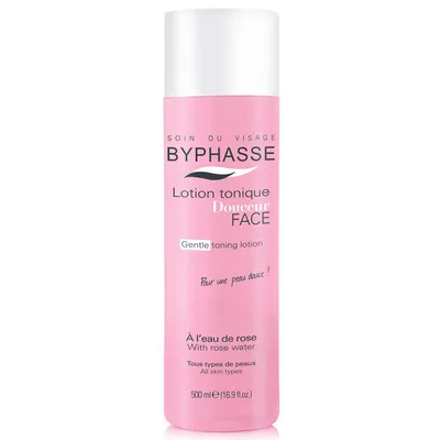 Byphasse Lotion Tonique Douceur a L'eau de Rose Tous Types de Peau (Różany tonik do twarzy do każdego rodzaju cery)