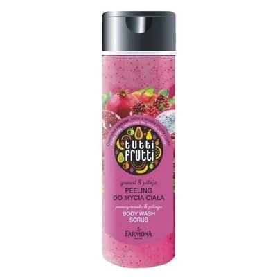 Tutti Frutti Kremowy peeling myjący do ciała `Granat i pitaya`