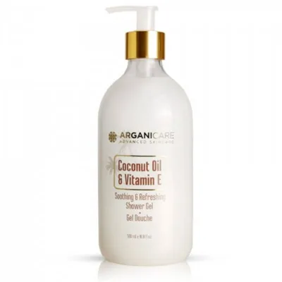 Arganicare Coconut Oil & Vitamin E Shower Gel (Żel pod prysznic kokosowo-waniliowy)