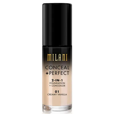 Milani Conceal + Perfect, 2-in-1 Foundation + Concealer (Podkład z korektorem 2 w 1)