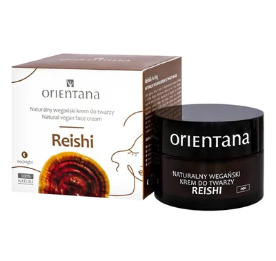 Orientana Reishi, Naturalny wegański krem do twarzy na noc