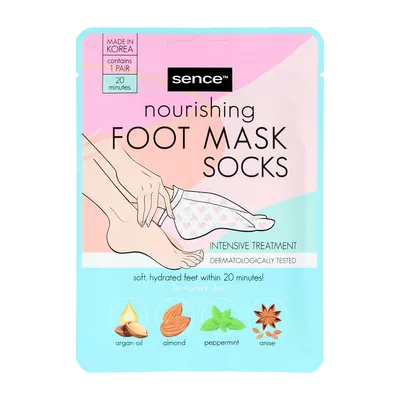 Sence Beauty Nourishing Foot Mask (Pielęgnująca maska do stóp ze składnikami nawilżajacymi)