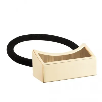 Oribe Geometric Gold Plated Metal Pony (Ozdobna gumka do włosów)