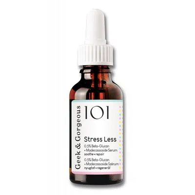 Geek and Gorgeous Stress Less 0.5% Beta Glukan + Madecassoside Serum (Kojąco naprawcze serum z beta-glukanem i madekasozydem)