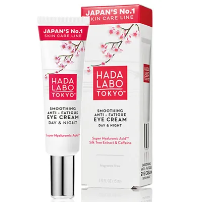 Hada Labo Tokyo Smoothing Anti-Fatigue Eye Cream Day & Night (Krem pod oczy przeciw oznakom zmęczenia na dzień i na noc)