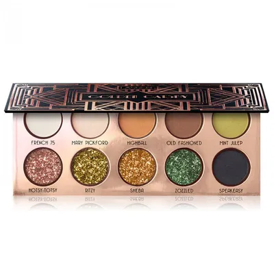 LASplash Cosmetics Golden Gatsby, Glam Eyeshadow Palette (Paleta 10 cieni do powiek)