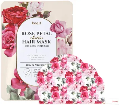 Petitfee Rose Petal Satin Hair Mask (Odżywcza maska do włosów)