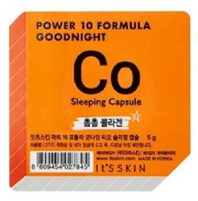 It's Skin Power 10 Formula, Good Night Sleeping Capsule Co (Ujędrniająca dwufazowa całonocna maseczka w kapsułce)