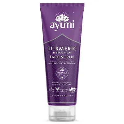 Ayumi Turmeric & Bergamot Face Scrub (Rozjaśniający peeling do twarzy)