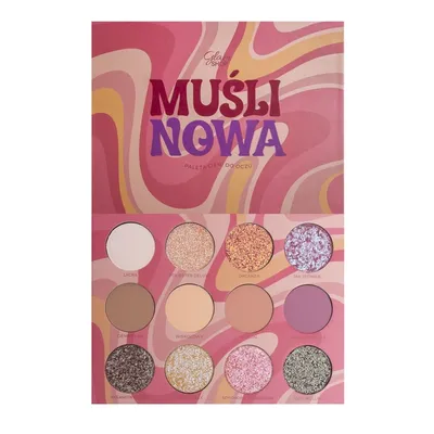 Glam Shop Wakacje '70, GlamBOX Paleta cieni do powiek `Muślinowa`
