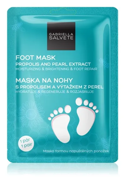 Gabriella Salvete Moisturizing & Brightening Foot Mask Propolis and Pearl Extract (Regeneracyjna maska do stóp i paznokci)