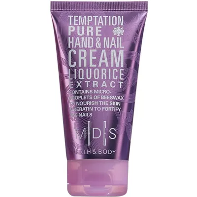 Mades Cosmetics MDS Bath & Body, Temptation Pure Hand & Nail Cream Liquorice Extract (Pokusa, Krem do rąk i paznokci z lukrecją)