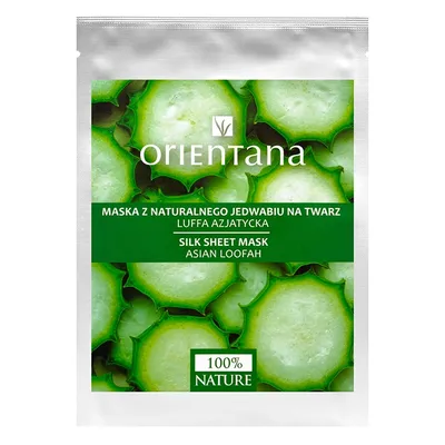 Orientana Maseczka z jedwabnej tkaniny na twarz `Luffa azjatycka`