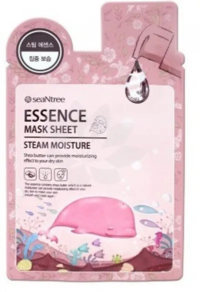 SeaNtree Steam Moisture Essence Mask Sheet (Nawilżająca maseczka na bawełnianej płachcie z masłem shea)